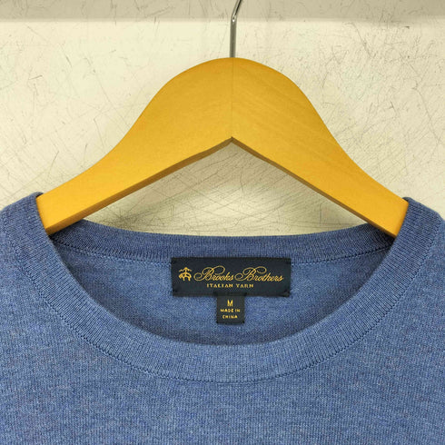 ブルックスブラザーズ BROOKS BROTHERS シルクコットン バイカラー ニット メンズ JPN:M